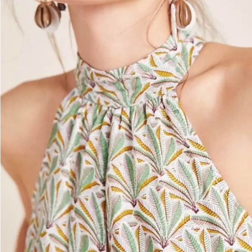 Anthropologie Halter Neck Romper - Picture 2 of 16